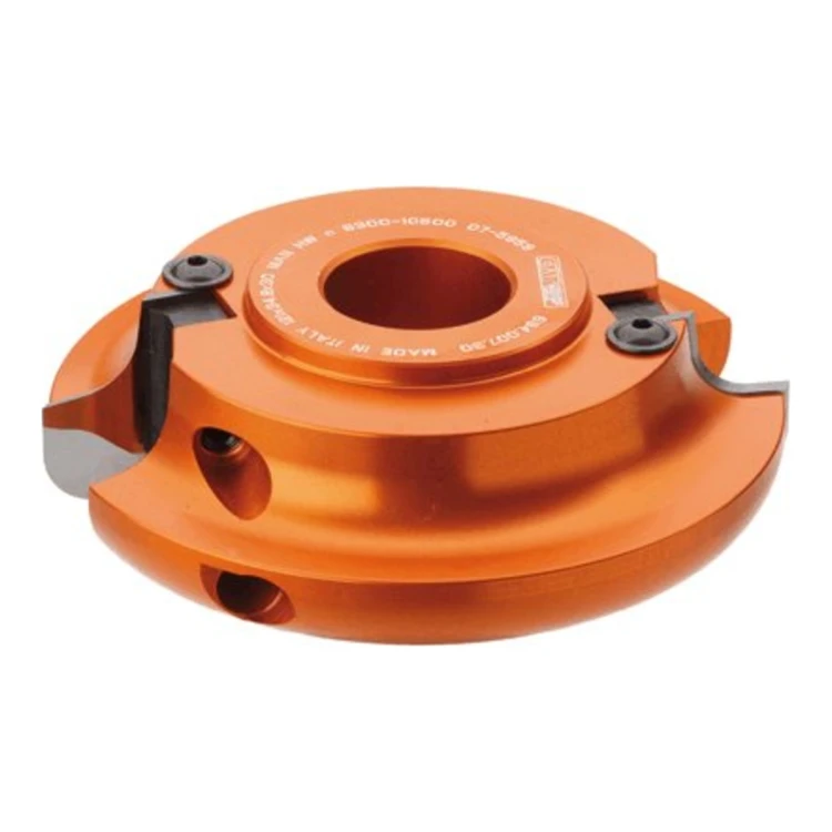 Głowica zaokrąglająca CMT 694.007 na noże VHM - R10, opcja R12 i R15 - D 121-136 mm