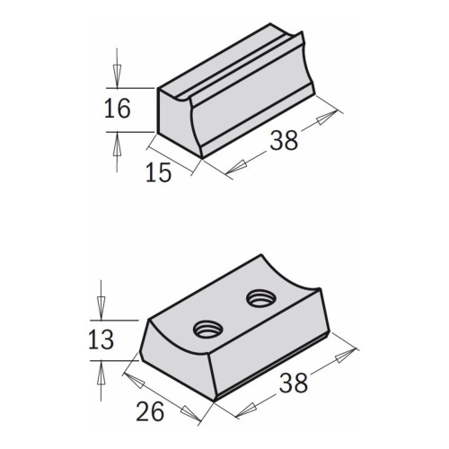 Kliny CMT 692.999 / 693.999 do głowic prostych 692 i 693 - aluminiowych i stalowych - zdjęcie 2