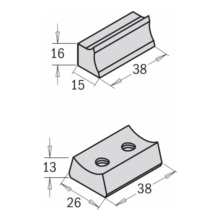Kliny CMT 692.999 / 693.999 do głowic prostych 692 i 693 - aluminiowych i stalowych - zdjęcie 2