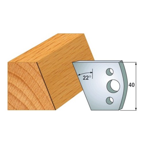 Noże profilowe CMT 690 do głowic, wysokość 40 mm, grubość 4 mm - pary - zdjęcie 2