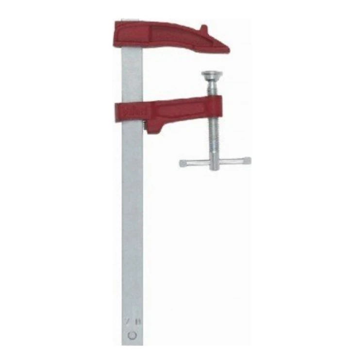 Ścisk ślusarski śrubowy PIHER M - 12-30 cm, wysięg 7 cm, szyna 18x7 mm - zdjęcie 3