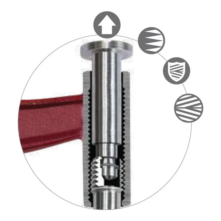 Ścisk śrubowy PIHER Maxipress M - 12-30 cm, wysięg 7 cm, szyna 18x7 mm - zdjęcie 4