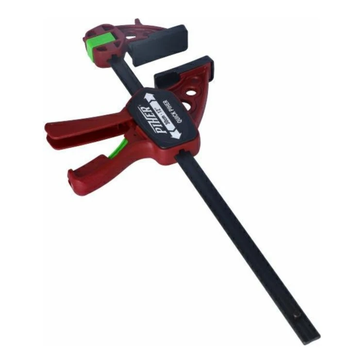 Ścisk jednoręczny PIHER Quick - 15-125 cm, wysięg 8 cm, szyna 19x6,3 mm - zdjęcie 2