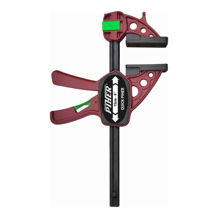 Ścisk jednoręczny PIHER Quick - 15-125 cm, wysięg 8 cm, szyna 19x6,3 mm - zdjęcie 4