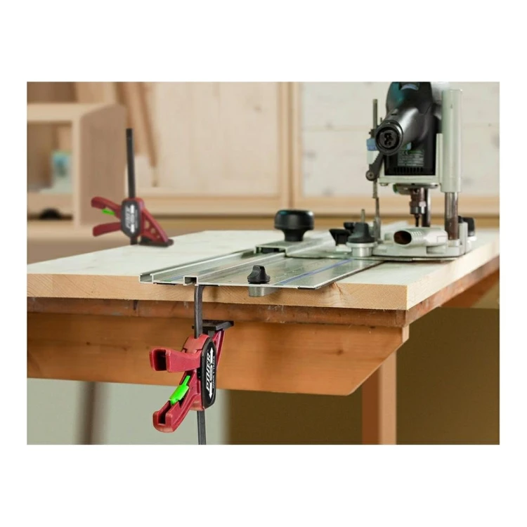Ścisk stołowy PIHER Quick T-Track do szyn - 15-22 cm, wysięg 7 cm, szyna 13,9x4,4 mm - zdjęcie 2