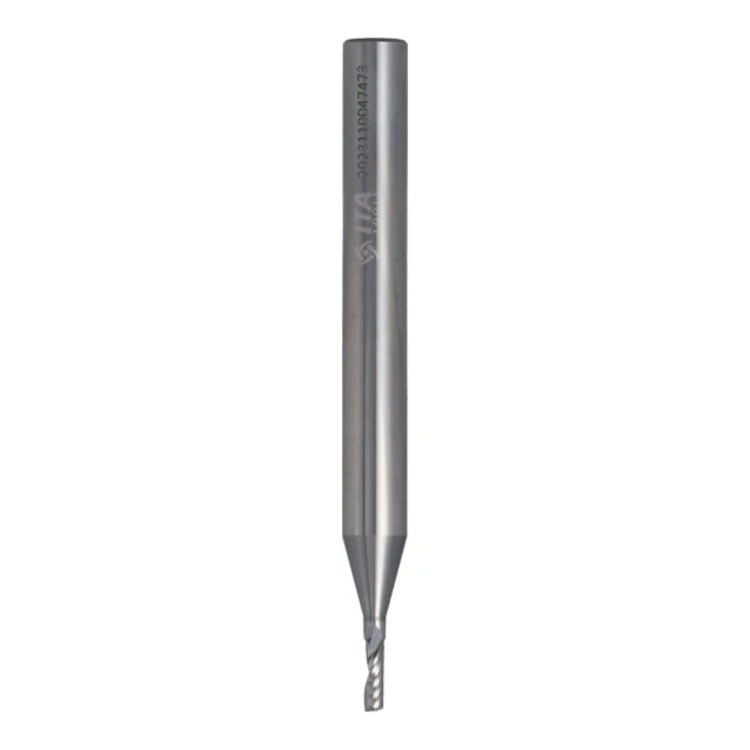 Frez spiralny VHM ITA Tools ST01 Z1 do plexi i tworzyw sztucznych - D 2-12 mm